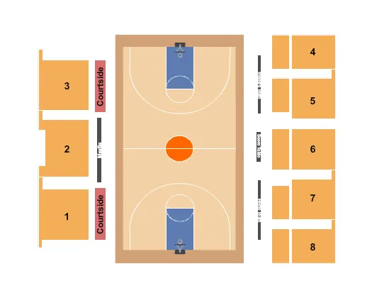 BASKETBALL Seating Map Seating Chart