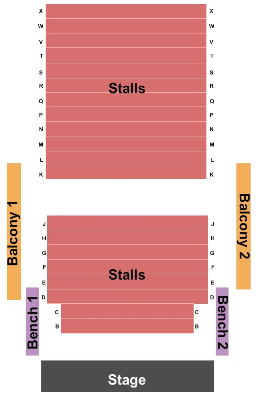 TRADITIONAL LAYOUT Seating Map Seating Chart