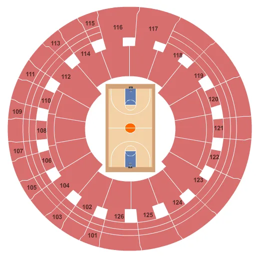 BASKETBALL Seating Map Seating Chart