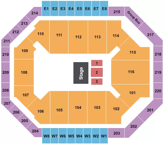 DISNEY JR Seating Map Seating Chart