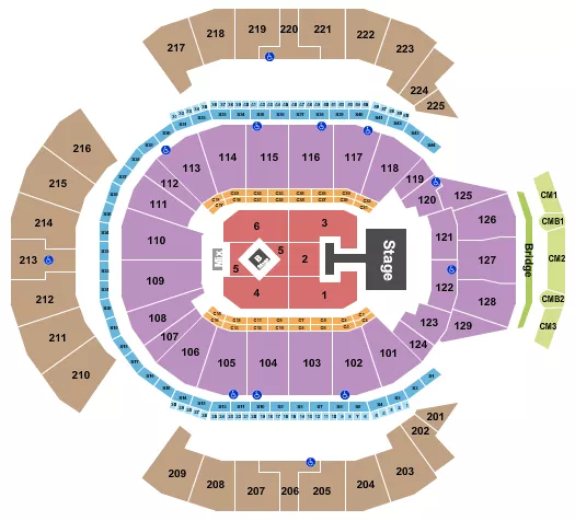KYLIE MINOGUE Seating Map Seating Chart