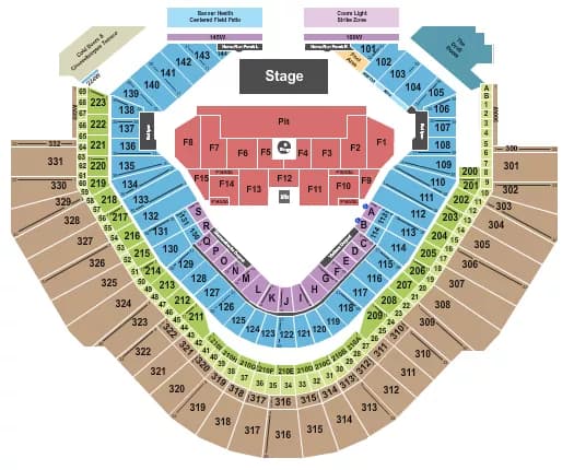 SLIPKNOT Seating Map Seating Chart