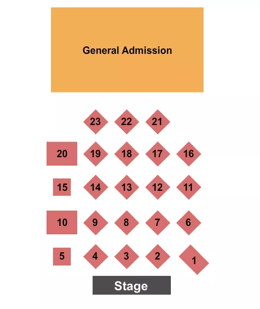 GA TABLE 2 Seating Map Seating Chart