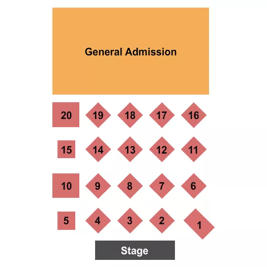 GA ROWS Seating Map Seating Chart