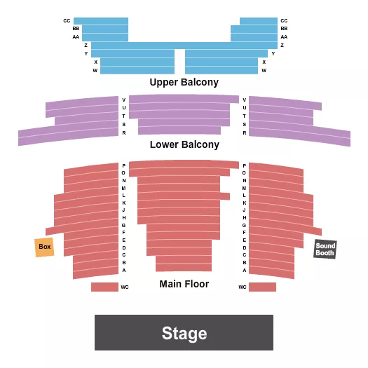 ENDSTAGE Seating Map Seating Chart