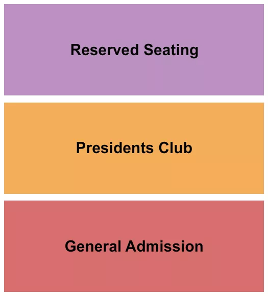CLUB RESERVED GA Seating Map Seating Chart