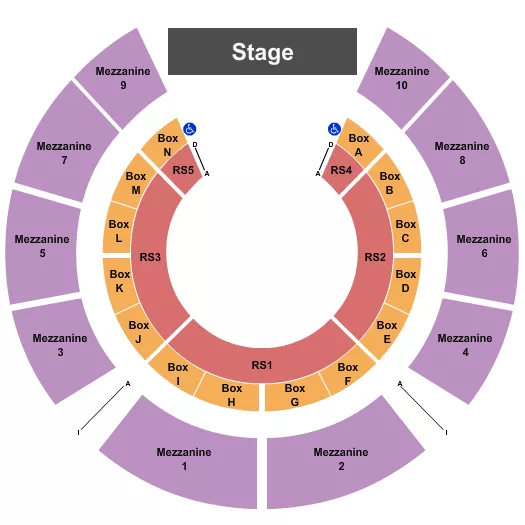 CIRCUS SARASOTA BIG TOP NATHAN BENDERSON PARK CIRCUS Seating Map Seating Chart