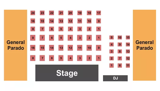 ENDSTAGE TABLES Seating Map Seating Chart