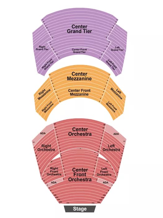 ENDSTAGE 2 Seating Map Seating Chart