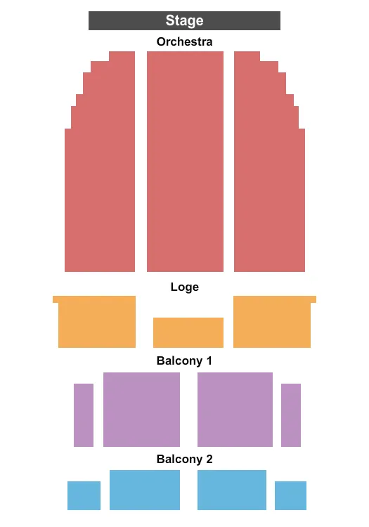 END STAGE Seating Map Seating Chart