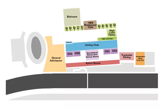 VIRGINIA DERBY DAY Seating Map Seating Chart