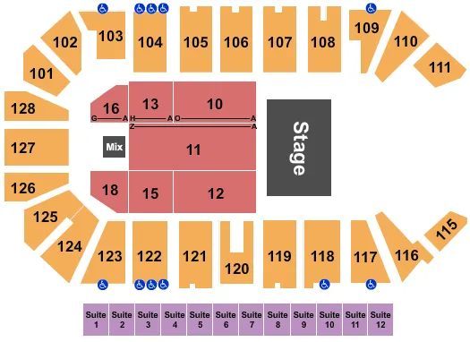 BABY SHARK LIVE Seating Map Seating Chart