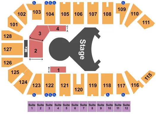 CIRQUE OVO Seating Map Seating Chart