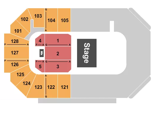 HALF HOUSE Seating Map Seating Chart