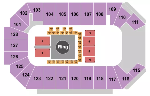 MMA Seating Map Seating Chart