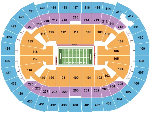 FOOTBALL Seating Map Seating Chart