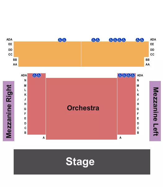 ENDSTAGE 2 Seating Map Seating Chart