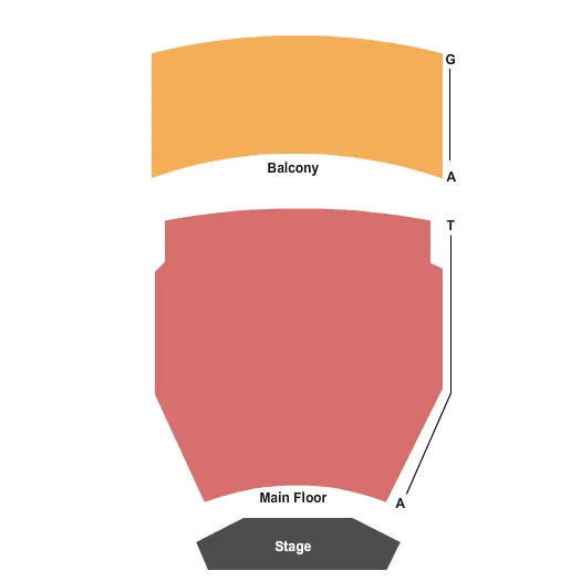 END STAGE Seating Map Seating Chart