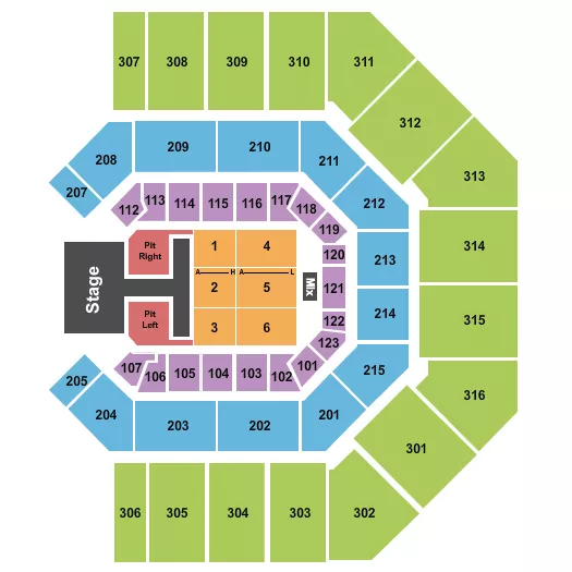 OLD DOMINION Seating Map Seating Chart
