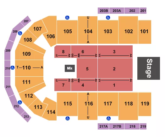 ENDSTAGE FLOOR 1 8 Seating Map Seating Chart