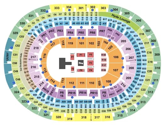 CRYPTOCOM ARENA AEW Seating Map Seating Chart