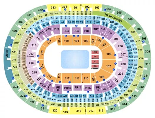 CRYPTOCOM ARENA DISNEY ON ICE Seating Map Seating Chart