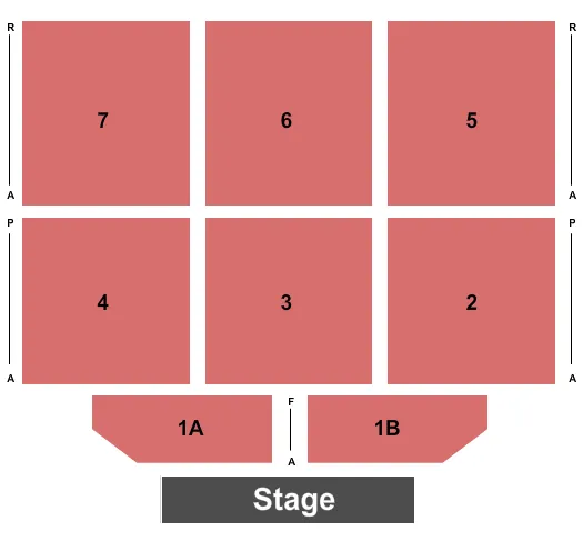 END STAGE Seating Map Seating Chart