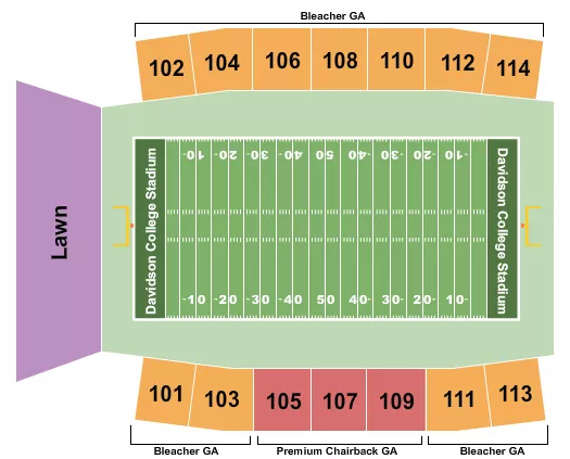 FOOTBALL Seating Map Seating Chart