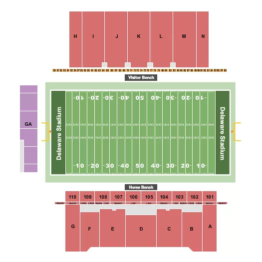 FOOTBALL 3 Seating Map Seating Chart