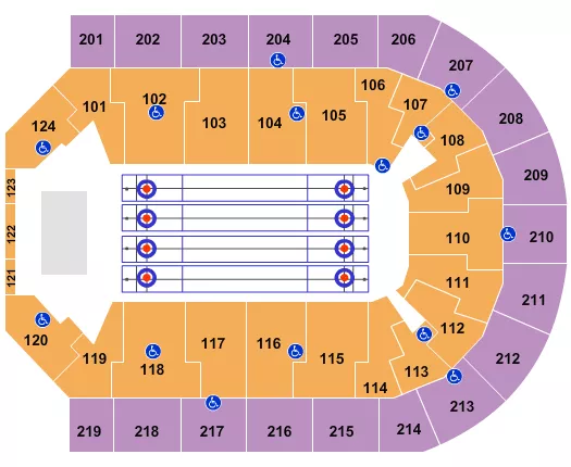 CURLING Seating Map Seating Chart