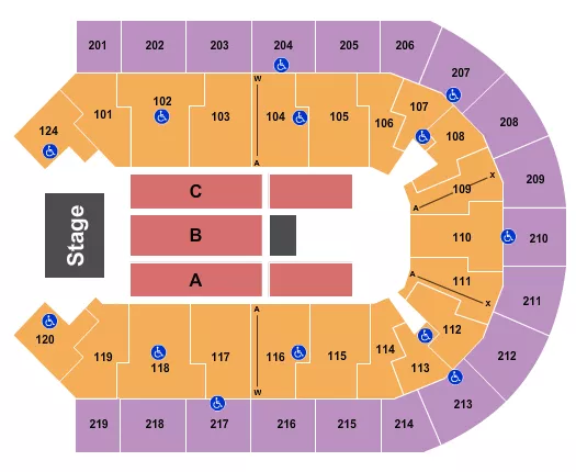 ENDSTAGE 2 Seating Map Seating Chart