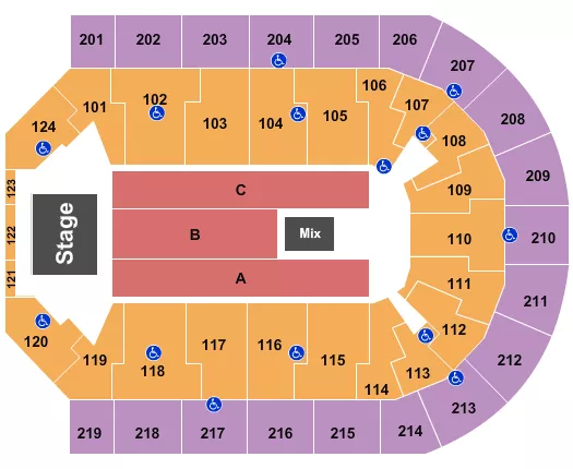 ENDSTAGE Seating Map Seating Chart