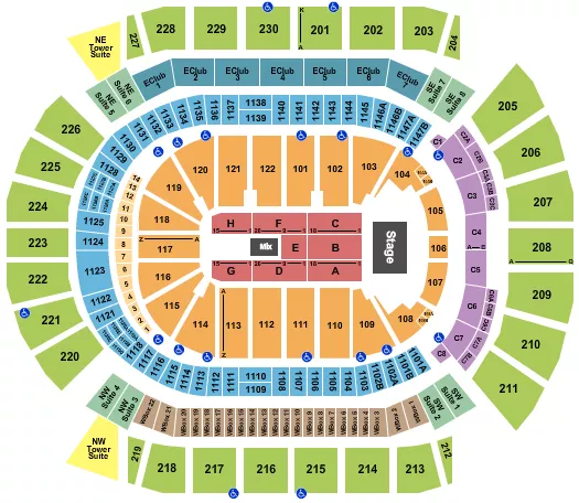 ENDSTAGE RSV Seating Map Seating Chart