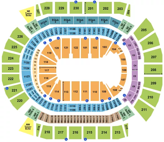 PBR Seating Map Seating Chart