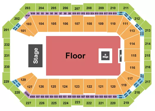 CALVIN HARRIS Seating Map Seating Chart