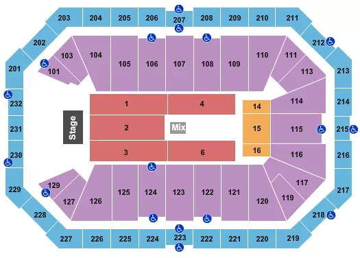 ENDSTAGE 2 Seating Map Seating Chart