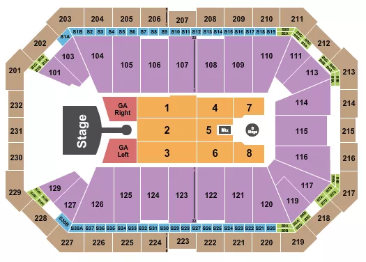 GRETA VAN FLEET Seating Map Seating Chart