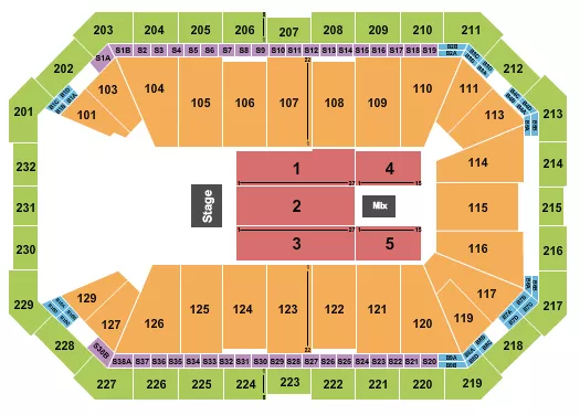 MIKE SCHMITZ Seating Map Seating Chart