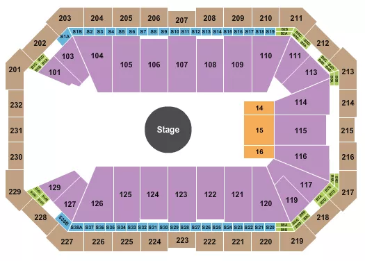 ROCKET LEAGUE Seating Map Seating Chart