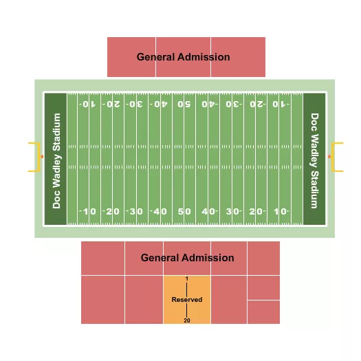 FOOTBALL Seating Map Seating Chart