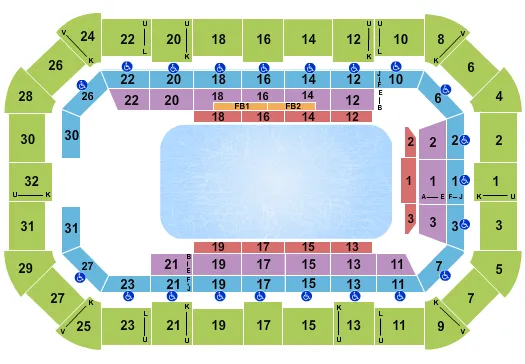DISNEY ON ICE Seating Map Seating Chart