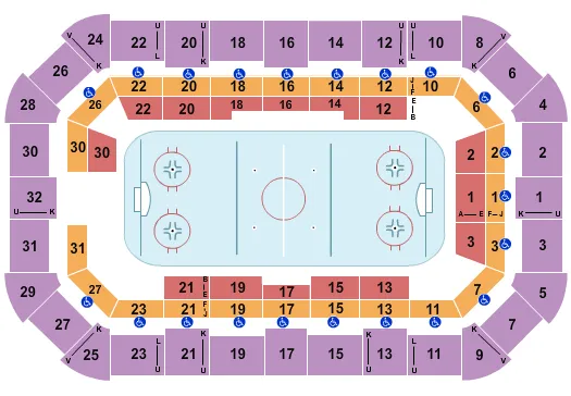 HOCKEY Seating Map Seating Chart