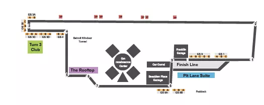 GRAND PRIX Seating Map Seating Chart