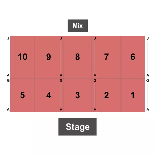 AGAVE BALLROOM AT DURANGO CASINO RESORT ENDSTAGE Seating Map Seating Chart