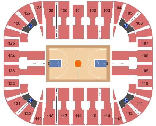 BASKETBALL Seating Map Seating Chart