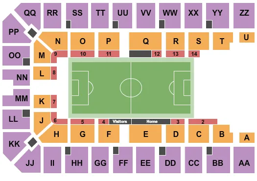 SOCCER Seating Map Seating Chart