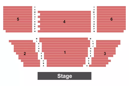 ED BETTY WILCOX PERFORMING ARTS CENTER ENDSTAGE Seating Map Seating Chart