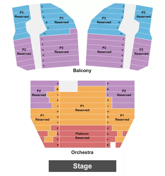 EGYPTIAN THEATRE BOISE P1 2 3 PLAT RSVD 2 Seating Map Seating Chart