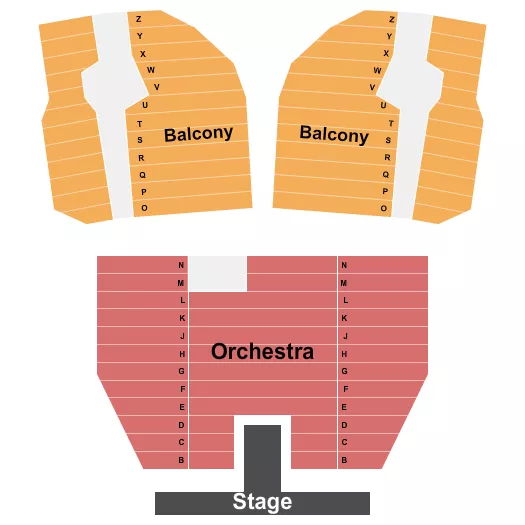 EGYPTIAN THEATRE BOISE RUNWAY Seating Map Seating Chart