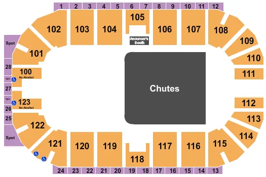 PBR Seating Map Seating Chart